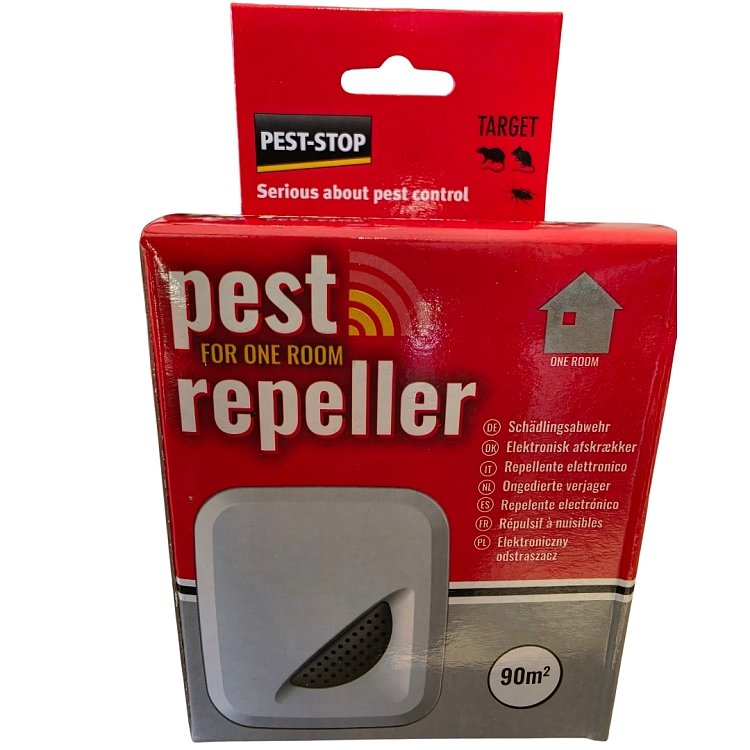Pest-Stop Pest Repeller One Room – πλάγια όψη συσκευής με το φις πρίζας