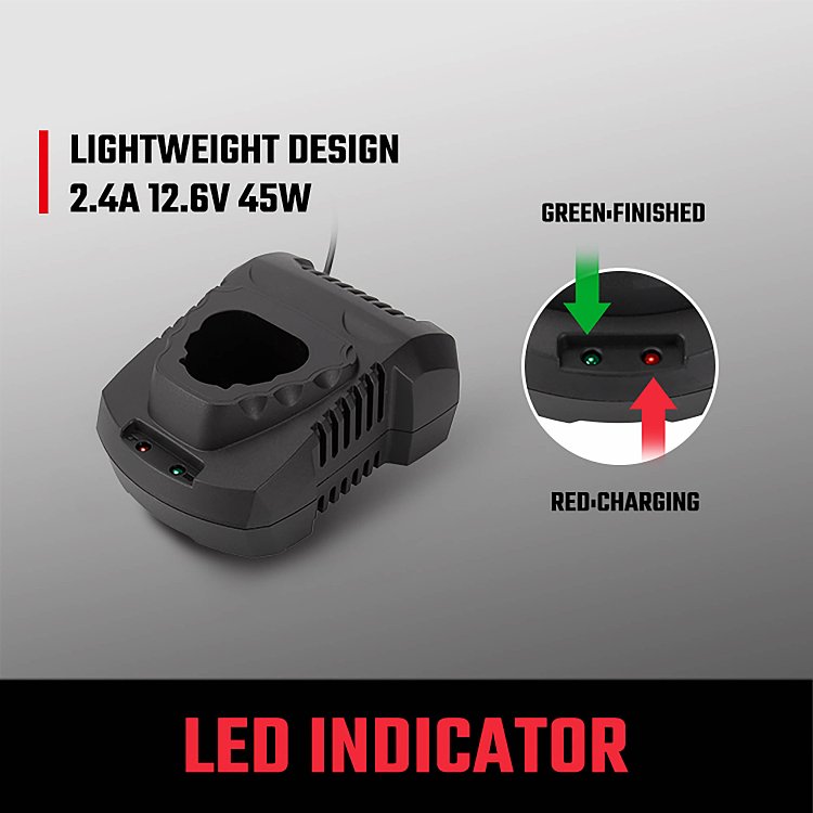 Επαγγελματικός ταχυφορτιστής WORKPRO PROFI 12V-Li 2,4A