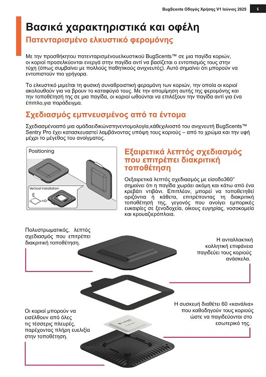 BugScents Sentry Pro Παγίδα Κοριών 4τεμ. – Επαγγελματική Ανίχνευση & Προστασία