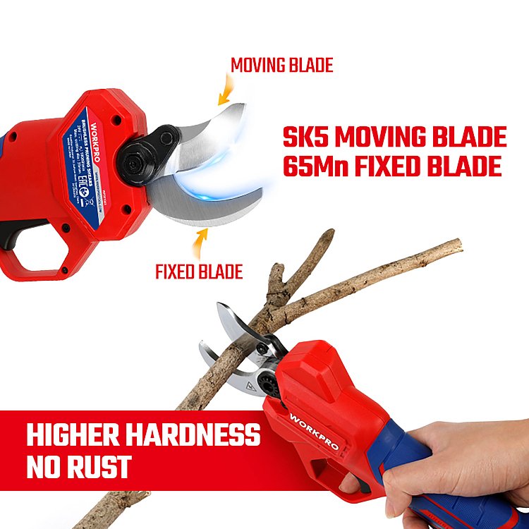 Επαναφορτιζόμενο ψαλίδι κλαδέματος WORKPRO PROFI WP391603 20V-Li