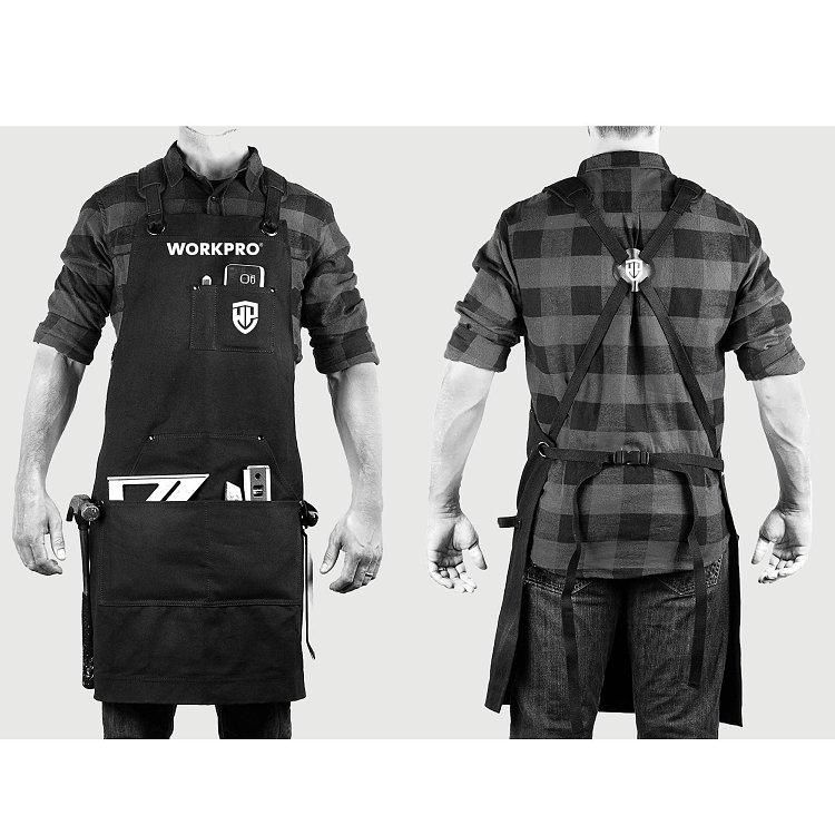 Ποδιά εργασίας WORKPRO WP289006 πολυεστέρα πολλαπλών χρήσεων με τσέπες και ρυθμιζόμενους ιμάντες PROFI