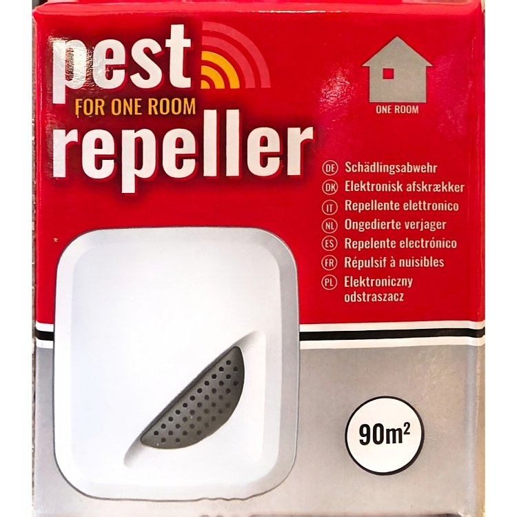 Pest-Stop Pest Repeller One Room – Απωθητικό υπερήχων ποντικιών και εντόμων 90m²