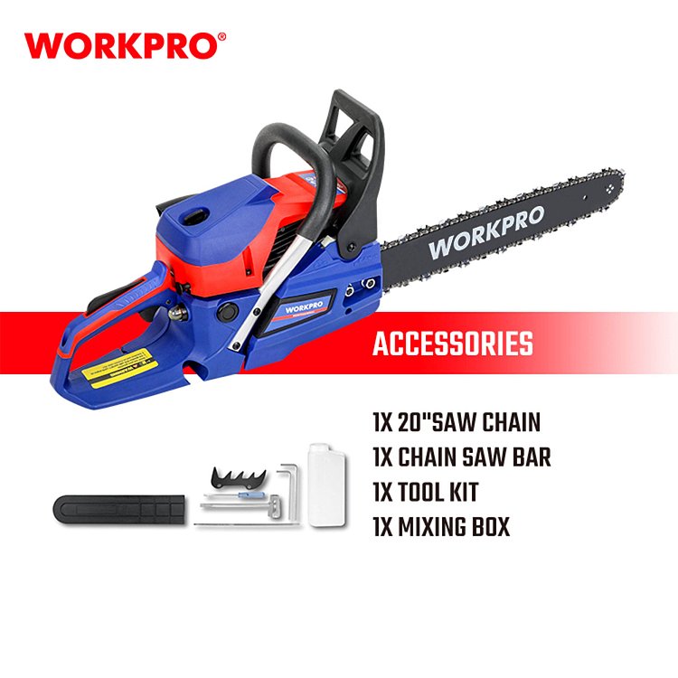 Κλαδευτικό βενζίνης WORKPRO WP424014 με κινητήρα 2-χρονo 25,4cc