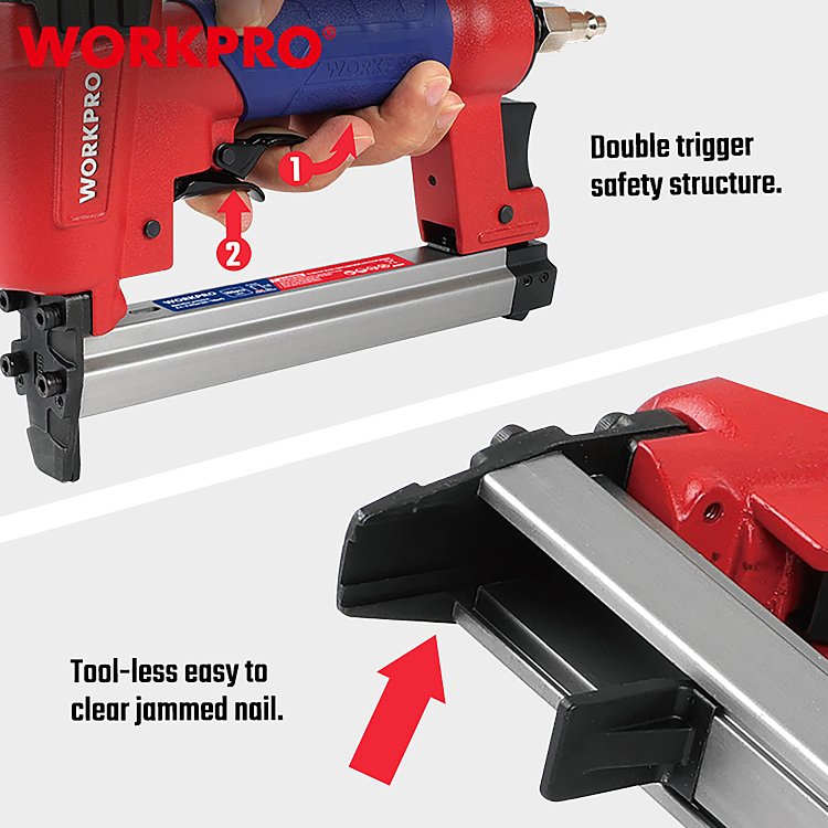 WP513006 WORKPRO καρφωτικό GA22 με σετ 942 δίχαλα