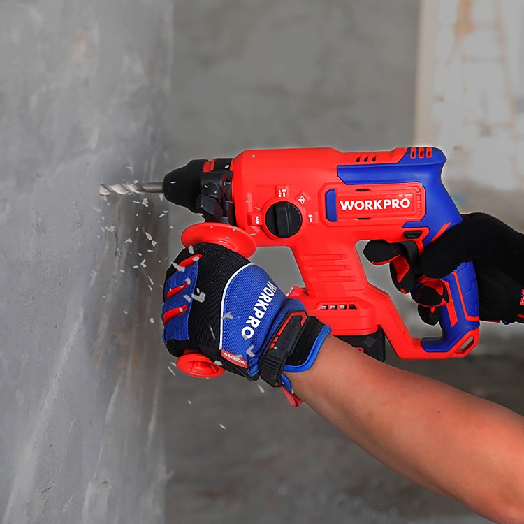 Πιστολέτο WORKPRO PROFI με Soft Grip & πρόσθετη χειρολαβή