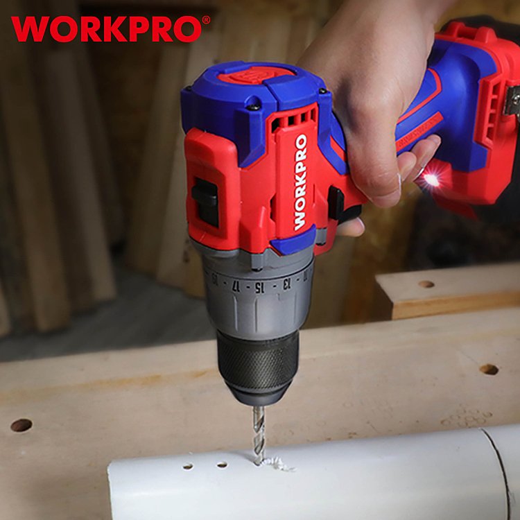 Επαναφορτιζόμενο δραπανοκατσάβιδο WORKPRO SOLO για ξύλο και μέταλλο