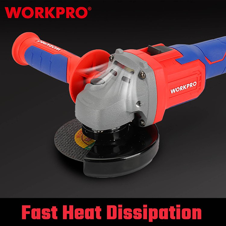 WORKPRO PROFI γωνιακός τροχός 20V Φ125mm με χειρολαβή