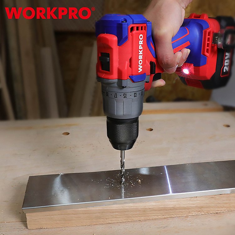 WORKPRO WP390008 20V επαγγελματικό δραπανοκατσάβιδο σε βαλίτσα