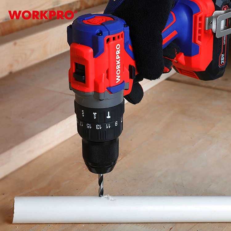 Κρουστικό δραπανοκατσάβιδο WORKPRO WP390007 με 60Nm ροπή