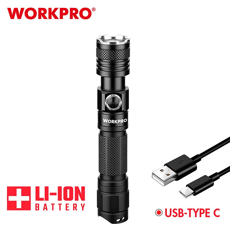 Επαναφορτιζόμενος φακός LED WORKPRO 1200Lm επαγγελματικός