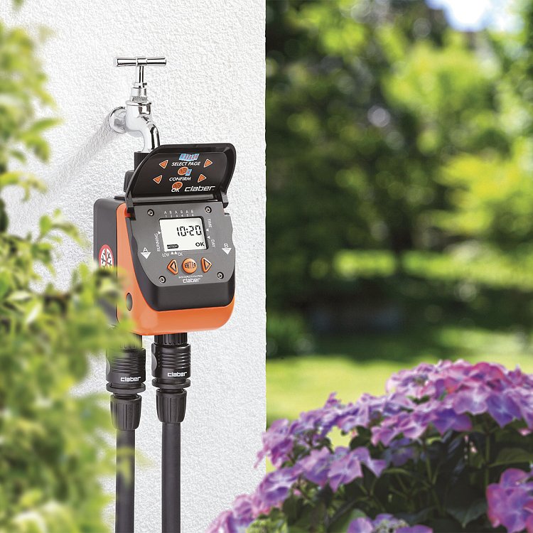 Ρύθμιση διαφορετικού ποτίσματος με Claber Duplo Evolution