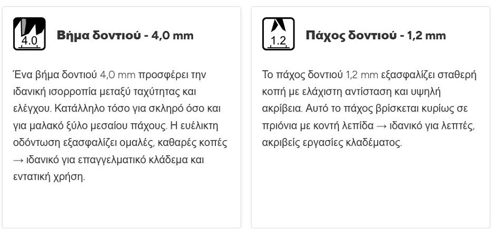 ARS 18LN-1 λεπίδα πριονιού – χρήση σε κλάδεμα