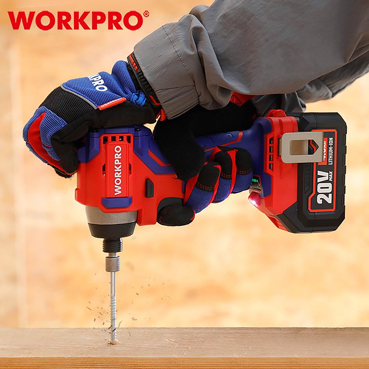 WP390102 Brushless παλμικό κατσαβίδι WORKPRO σε βαλίτσα