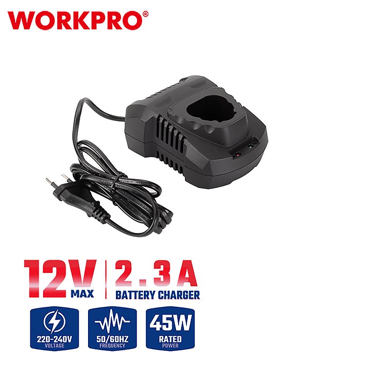 Ταχυφορτιστής WORKPRO WP466000 12V-Li 2,4A PROFI για εργαλεία λιθίου