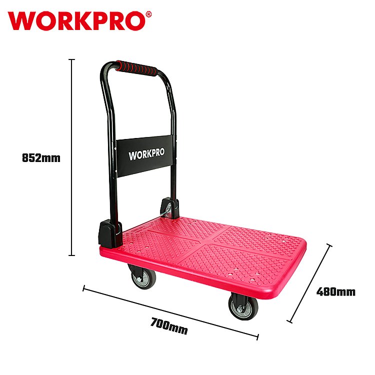 WORKPRO WP285023 Καροτσάκι Πλατφόρμας – διαστάσεις 700x480mm