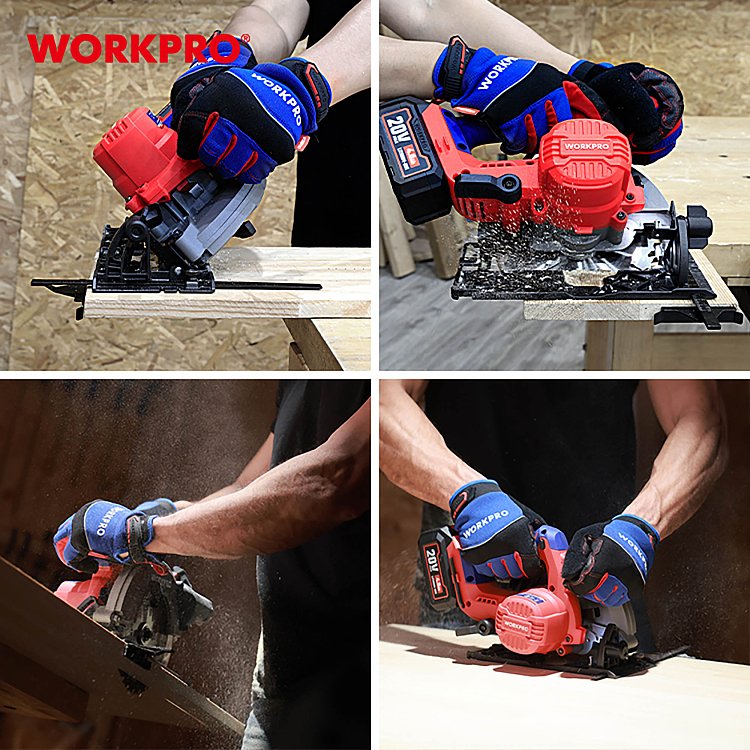 Επαναφορτιζόμενο δισκοπρίονο WORKPRO 20V PROFI για επαγγελματίες