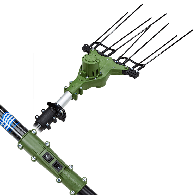 Amolivo ελαιοραβδιστικό ανθρακονήματος με μοτέρ brushless 800W και κεφαλή V