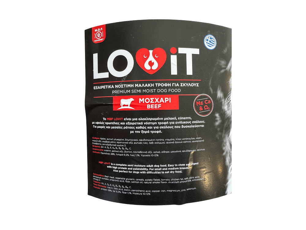 Τροφή σκύλου LOVIT με υψηλή περιεκτικότητα σε κρέας μοσχάρι