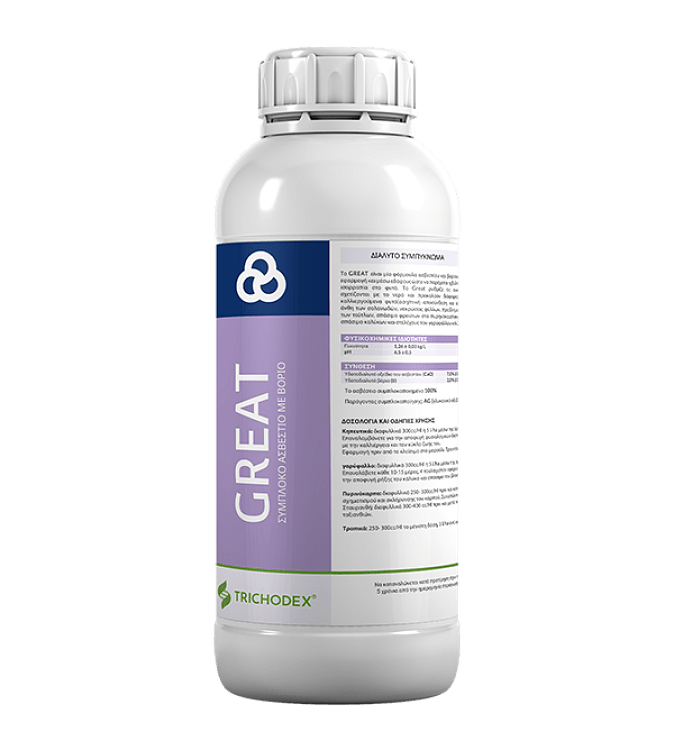 GREAT Υγρό Ασβέστιο & Βόριο 1L – εικόνα προϊόντος για διαφυλλική και εδαφική θρέψη
