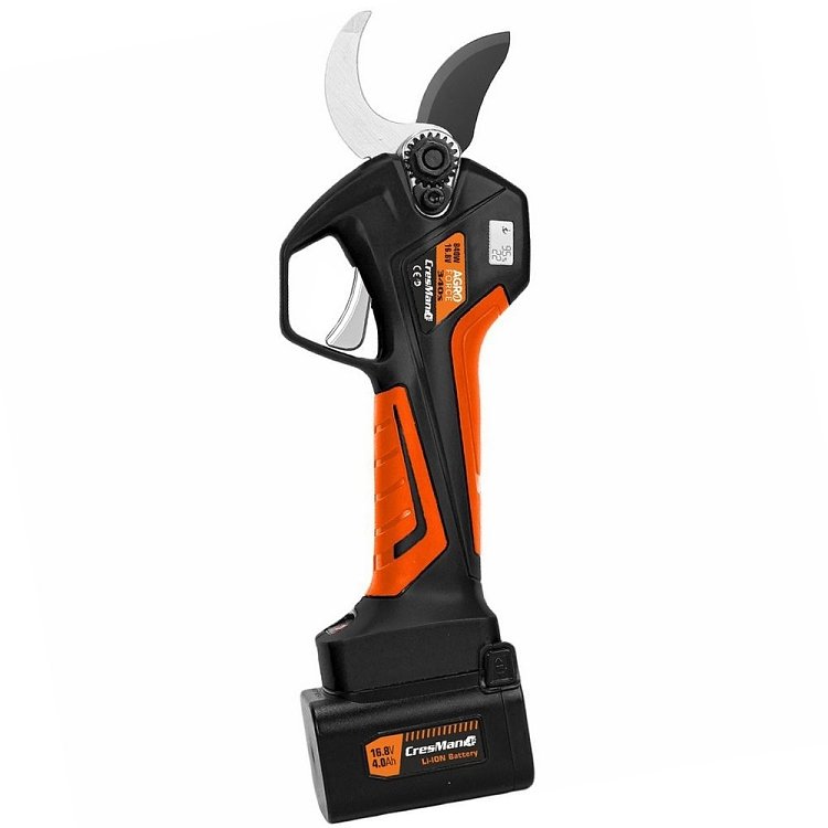 Ψαλίδι κλάδου μπαταρίας Cresman Agroforce 340S 16.8V με προστασία δαχτύλου και οθόνη LCD