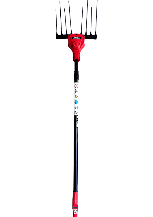 Ελαιοραβδιστικό KYROS 500 τηλεσκοπικό 12V με χτένια ανθρακονήματος για επαγγελματική συγκομιδή ελιών