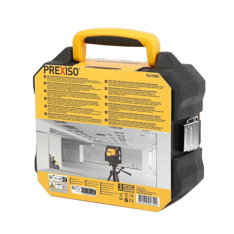 PREXISO PLC15DG laser εργαλείο με δέκτη έως 50m