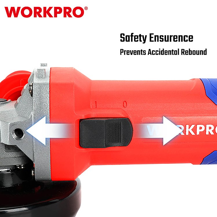Γωνιακός Τροχός WORKPRO 800W Φ115mm PROFI – Συσκευασία σε χαρτόκουτο WORKPRO