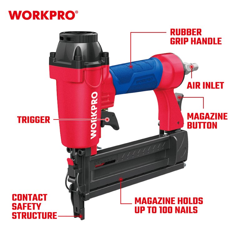 WORKPRO WP513003 PROFI καρφωτικό αέρος GA18 για επαγγελματική χρήση