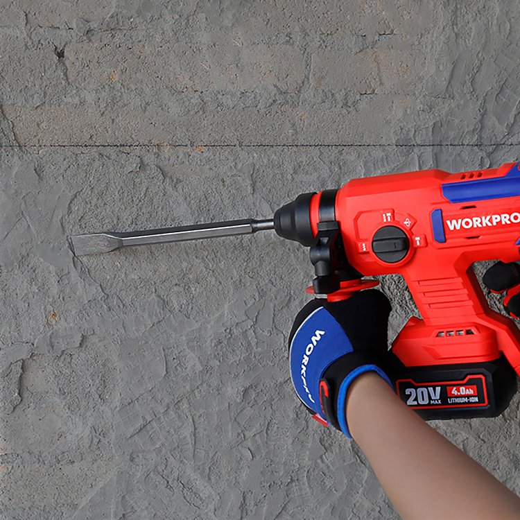 Επαναφορτιζόμενο περιστροφικό πιστολέτο WORKPRO 20V PROFI