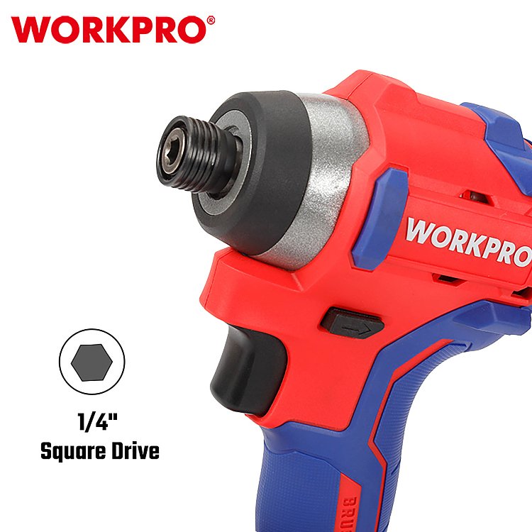 Παλμικό κατσαβίδι WORKPRO PROFI με 2×2,0Ah μπαταρίες