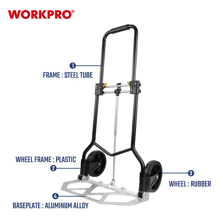 Επαγγελματικό καρότσι μεταφοράς WORKPRO αλουμινίου