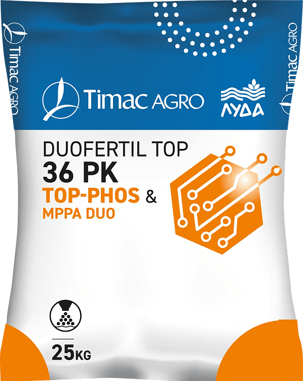 DUOFERTIL TOP 36PK λίπασμα MPPA DUO και TOP PHOS για βασική λίπανση και ενίσχυση φωσφόρου