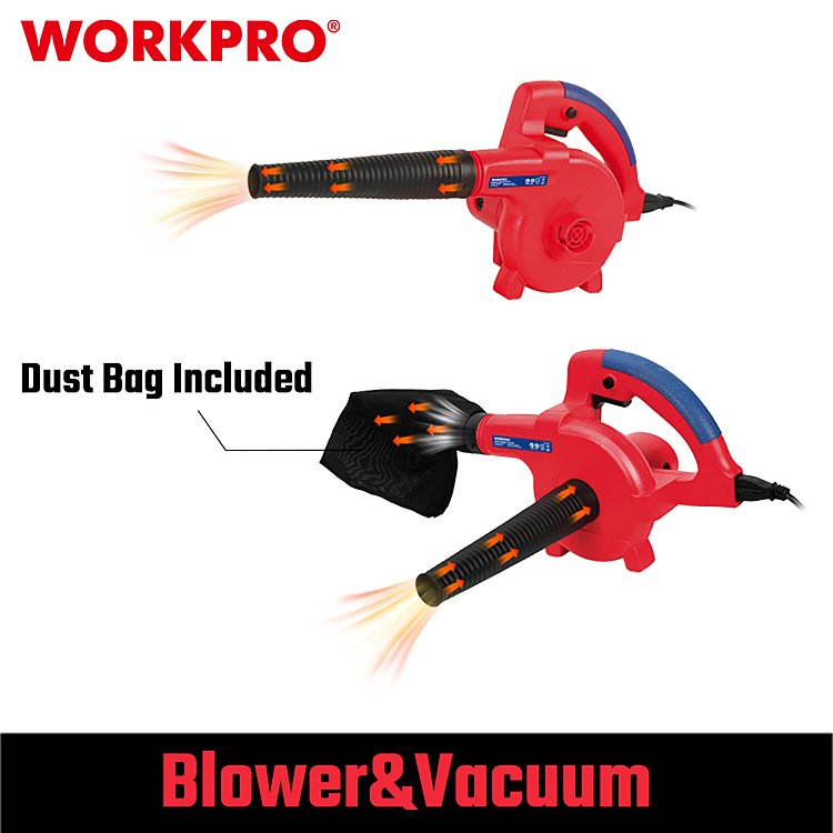 Ηλεκτρικός φυσητήρας απορροφητήρας WORKPRO WP476001CE