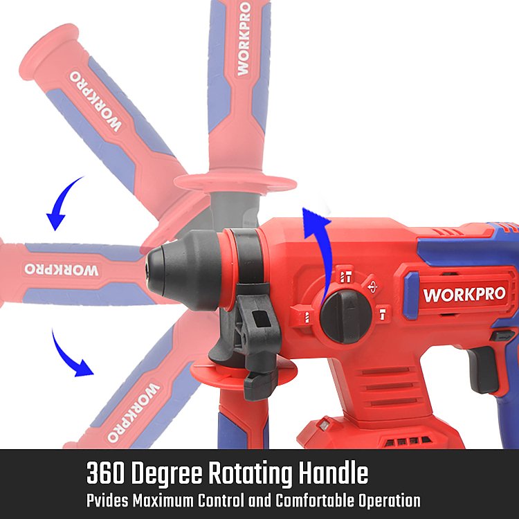 WP390300 WORKPRO SDS Plus επαγγελματικό εργαλείο διάτρησης