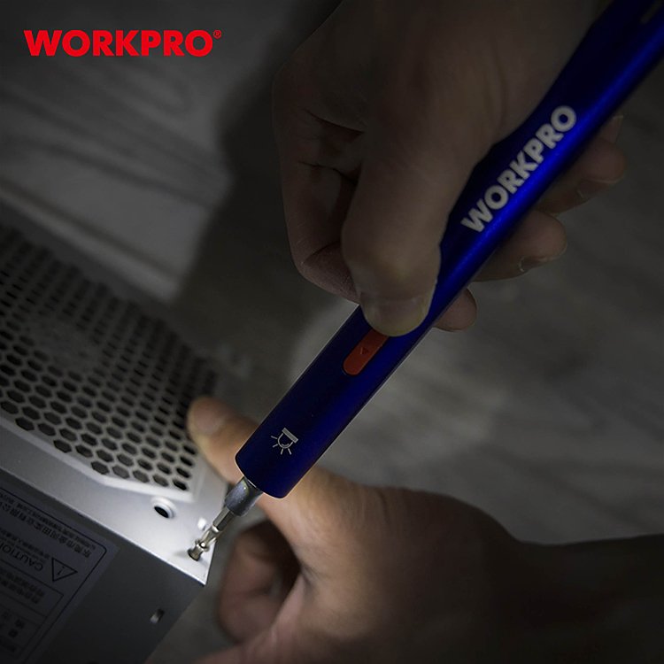 Σετ κατσαβιδιού WORKPRO 3,6V-Li με πλήρη συλλογή εξαρτημάτων