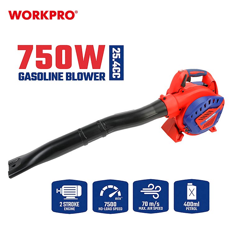 Φυσητήρας - Απορροφητήρας Κήπου Βενζίνης WORKPRO WP424005 25,4cc PROFI
