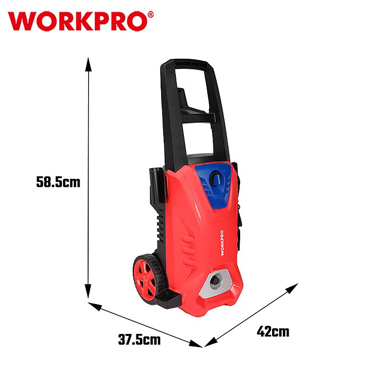 WORKPRO PROFI πλυστικό με μεταλλική αντλία και εργονομικό πιστόλι