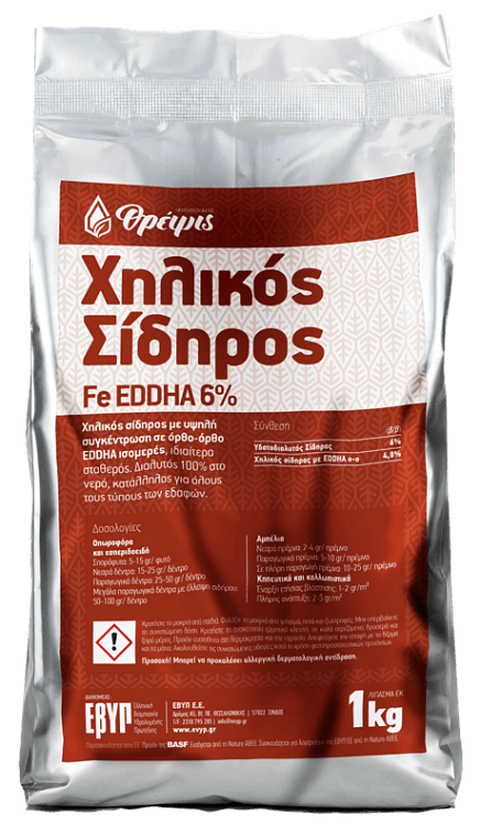 Χηλικός Σίδηρος EVYP – εφαρμογή λίπανσης σε καλλιέργεια