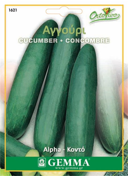Σπόροι αγγουριού Beth Alpha κοντό 16cm φάκελος σπόρων για μπαλκόνι & χωράφι