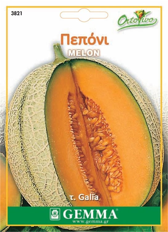 Φάκελος σπόρων Πεπόνι Galia Gemma υψηλής ποιότητας
