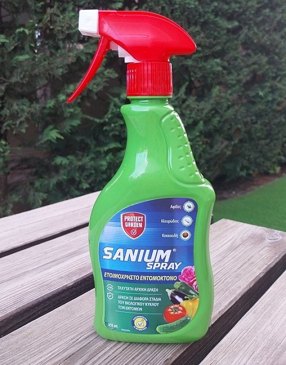 Sanium Spray Εντομοκτόνο Ερασιτεχνικής Χρήσης 500ml – Άμεση & Διασυστηματική Δράση