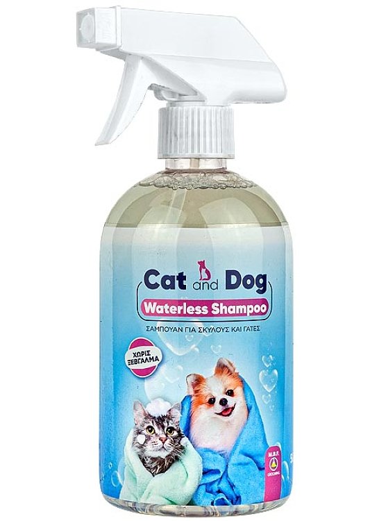 Cat & Dog Waterless Shampoo – Σαμπουάν χωρίς ξέβγαλμα για σκύλους και γάτες 500ml