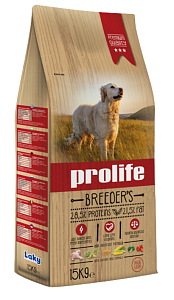 Prolife Breeder’s Adult 15Kg – Τροφή Σκύλου Υψηλής Πρωτεΐνης