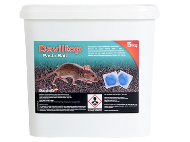 DEVILTOP PASTA BAIT 5kg – Αντιπηκτικό Τρωκτικοκτόνο Δόλωμα Πάστας