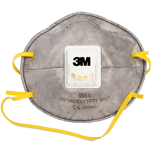 3M Μάσκα 9914 FFP1 με Ενεργό Άνθρακα & Βαλβίδα Cool Flow