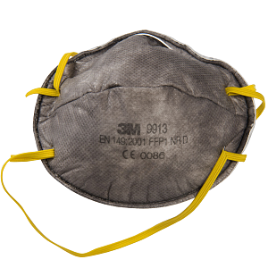 3M Μάσκα 9913 FFP1 με Ενεργό Άνθρακα για Προστασία Σωματιδίων & Ατμών