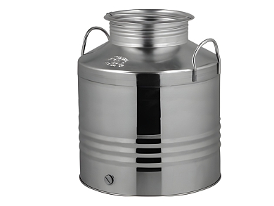 Δοχείο QUATTRO EFFE 30lt Στενό – Ανοξείδωτο με Βιδωτό Καπάκι