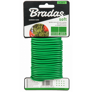 Bradas Κορδόνι Δενδροκομίας 3mm x 8m PVC με Σύρμα