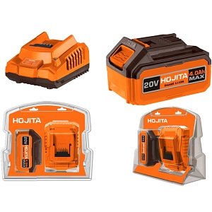 Σετ Μπαταρίας HOJITA 20V 4.0Ah με Φορτιστή 2A – Ισχυρή αυτονομία