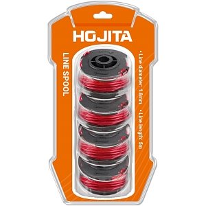 Κεφαλή Μεσινέζας HOJITA 1.6mm 5m Σετ 4τμχ – Ανταλλακτική Σπείρα Για Χορτοκοπτικό